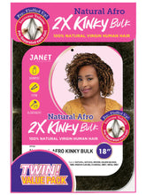 Janet Natural Afro 2X Kinky Bulk 18"