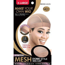 Qfitt Stretch Mesh Dome Style Wig Cap XL Black #5021