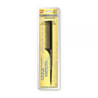 Carbon Serrated Teeth Tail Comb 3.5mm
