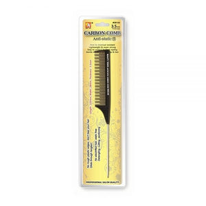 Carbon Serrated Teeth Pin Tail Comb 3.5mm
