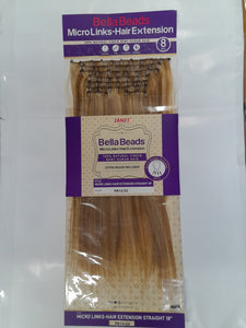 Janet Bella Beads Micro Links-Hair Extension Straight 18"
