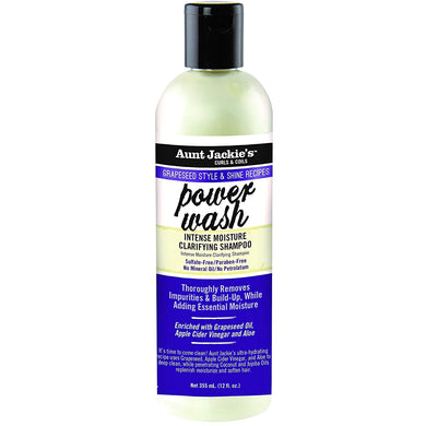 Aunt Jackie's Power wash Intense Moisture Clarifying Shampoo (12oz)