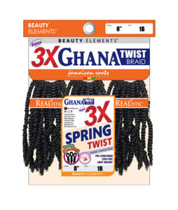 BE 3X Ghana Spring Twist 8"