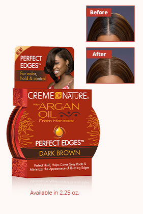 Creme of Nature with Argan Oil Perfect Edges Dark Brown (2.25oz)