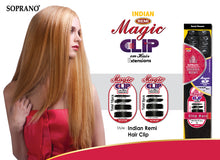 Soprano Indian Remi Magic Clip In Extensions 9pcs 12",14",16"