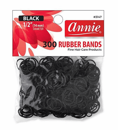 Black Rubber Bands (300pcs)