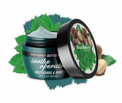 Aunt Jackie's Soothe operator Macadamia & Mint Dry Scalp Masque (8oz)