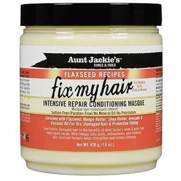Aunt Jackie's Fix my hair Intensive Repair Conditioner Masque (15oz)
