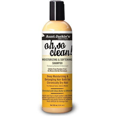 Aunt Jackie's Oh so clean Moisturizing & Softening Shampoo (12oz)