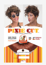 Femi Pixie Cut 38pcs + 9" ( 4pcs )Oprah Curl