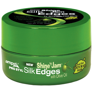 Ampro Shine 'n Jam Silk Edges with Olive Oil (8oz)